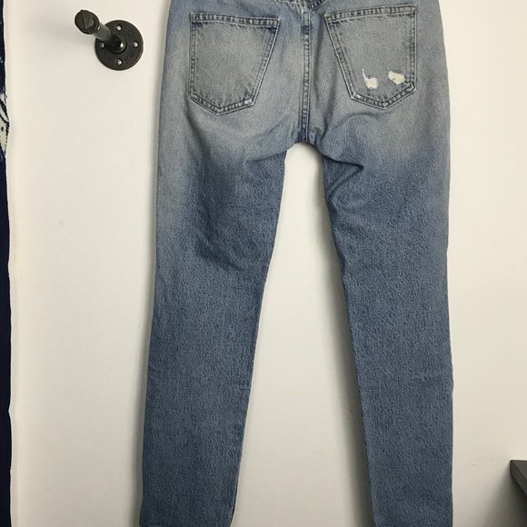 Current/Elliot The Fling Relaxed Fit Jean in Pinyon Destroy Wash - Picture 2 of 10